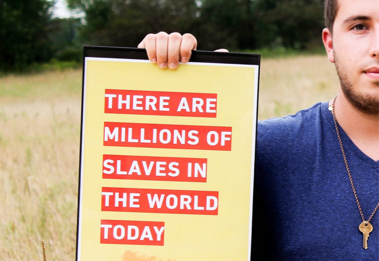 there are millions of slaves in the world today. Together, we can help end human trafficking and slavery.
