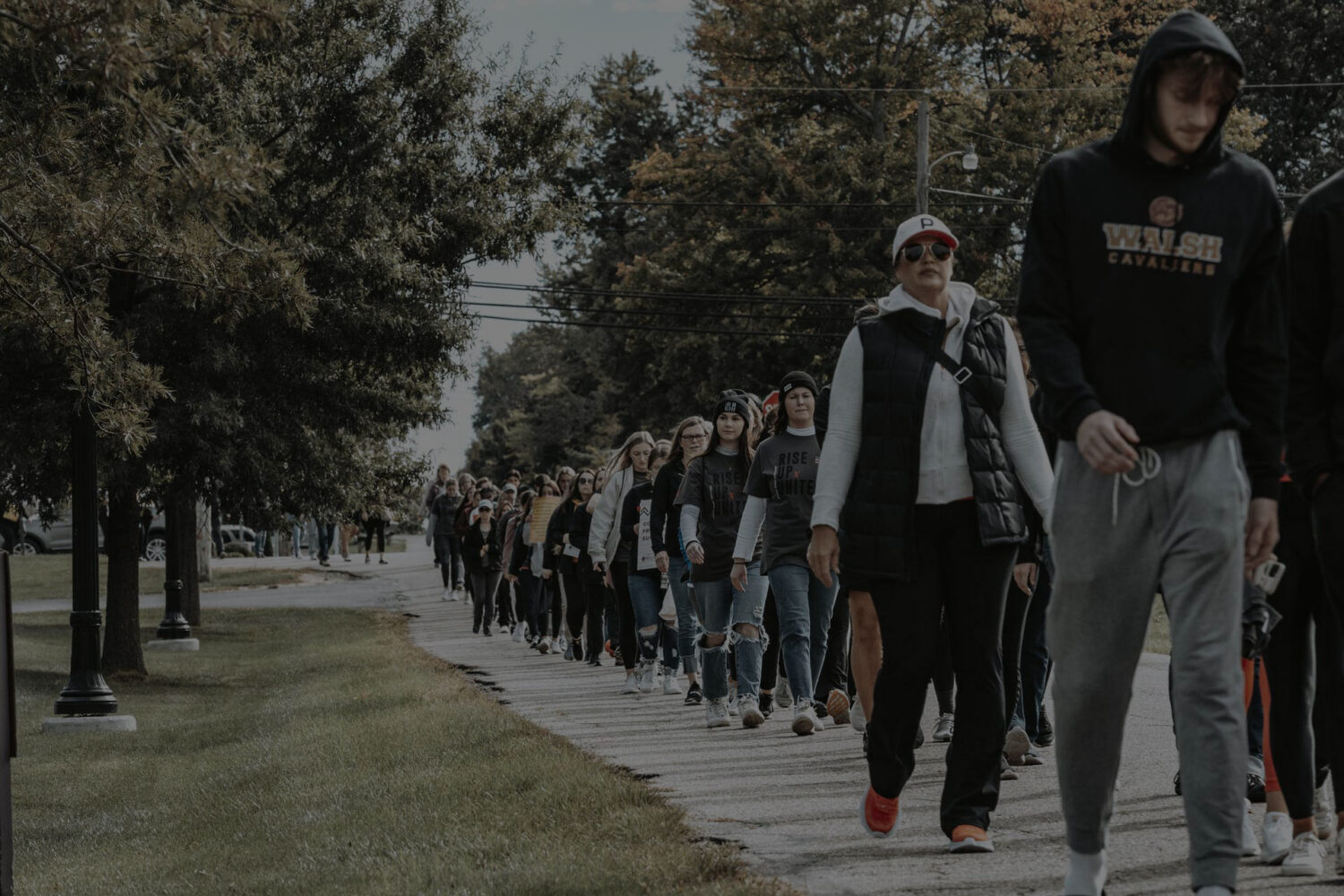 Community members participating in a Not for Sale awareness walk.